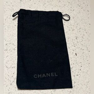 Chanel drawstring black glasses dust bag 4 x 7.5